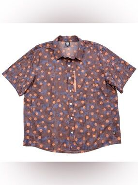 REI Co-Op Trailmade Nylon Spandex Button Up Short Sleeve Shirt XL
